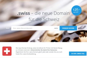 Start zur Registrierung von .swiss-Domainnamen 