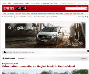 Homepage spiegel.de 