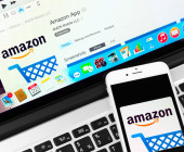 Amazon-App  auf Smartphone udn Notebook