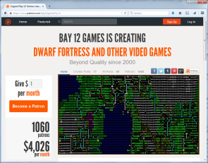 Dwarf Fortress ist bei Patreon