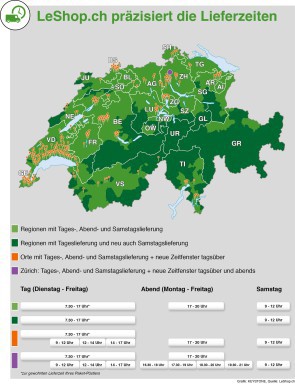 Präzisere Lieferzeiten von LeShop.ch 