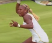 Serena Williams beim Tennisspielen