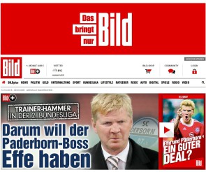 Webseite von Bild.de 