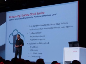 Larry Ellison auf der OpenWorld 2015