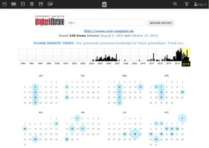 Internet Archive Wayback Machine