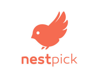 Nestpick-Logo mit Vogel 