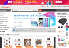 Aliexpress ist die Alibaba-Plattform für kleinere Bestellmengen.