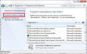 Fehlerhaftes Windows-Update deinstallieren