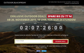 Sportbegeisterte finden bei OutdoorBlackFriday.de ein Schnäppchen-Portal speziell für Outdoor-Produkte.