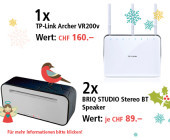 Archer VR200v und BRIQ STUDIO Stereo BT Speaker