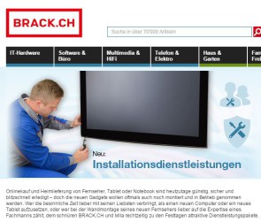 BRACK.CH führt Installationsdienstleistungen ein 