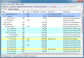 Process Hacker von Syinternals