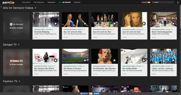 Zattoo startet Video on Demand-Dienst 