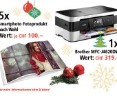 Am 11. Dezember Brother MFC-J4620DW und fünf Fotoprodukte gewinnen