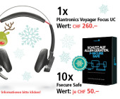 Am 20. Dezember Plantronics Kopfhörer und F-Secure Safe gewinnen