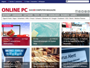 Top 10 Meldungen auf onlinepc.ch 2015 