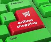 Tastatur mit Online Shopping