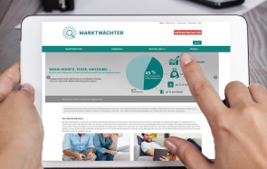 www.marktwaechter.de auf Tablet 