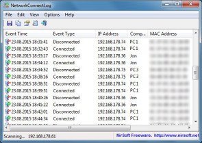 NetworkConnectLog zur LAN-Überwachung