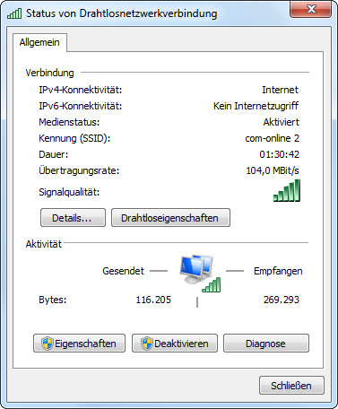 WLAN-Durchsatz bei Repeatern berechnen - onlinepc.ch