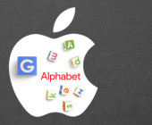 Apple-, Google- und Alphabet-Logo