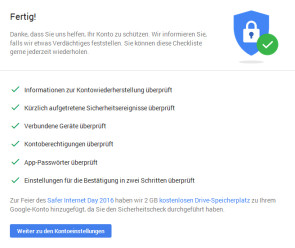 Google Sicherheitscheck