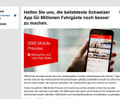 Neue SBB Mobile App für iPhone verfügbar