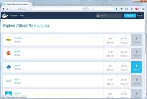 Container im Docker Hub