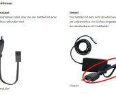 Rückrufaktion von Surface AC-Netzkabel