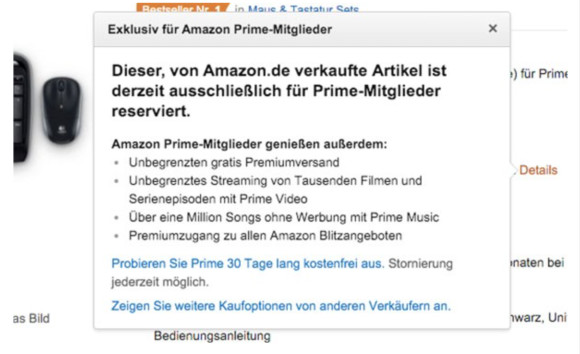 Amazon Prime Exklusiv Artikel