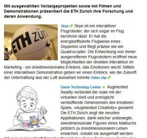 ETH-Forschung an der CeBIT 