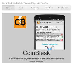 Uni Zürich zeigt Bitcoin App Coinblesk an der CeBIT 2016  