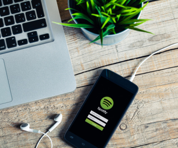 Spotify auf dem Smartphone 