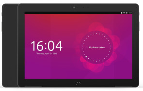 Ubuntu-Tablet in schwarz