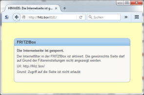 Offener Port 8181 auf einer Fritzbox
