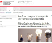 Bundesrat lanciert neues Nationales Forschungsprogramm
