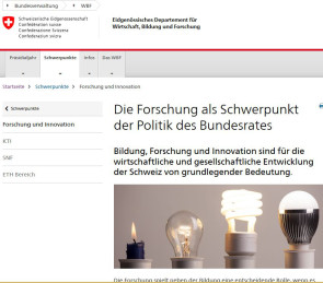 Bundesrat lanciert neues Nationales Forschungsprogramm 