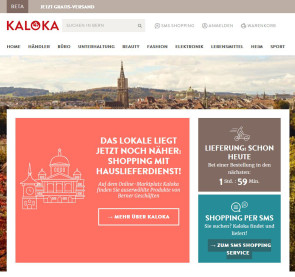 Bern bekommt Same-day-Shoppingplattform Kaloka 