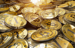 Goldene Bitcoins 