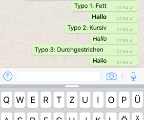 Whatsapp-Typo