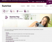 Bei Sunrise bequem per Handy-Rechnung bezahlen