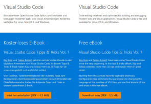 Gratis E-Book Visual Studio Code - Tipps und Tricks  