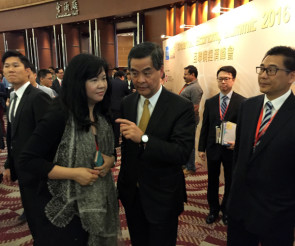 Joanne Cheung and C Y Leung