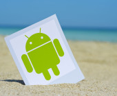 Android-Logo auf dem Smartphone