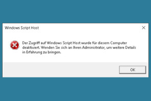 Fehler Windows Script Host