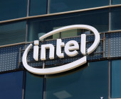 Intel Logo auf Häuserwand