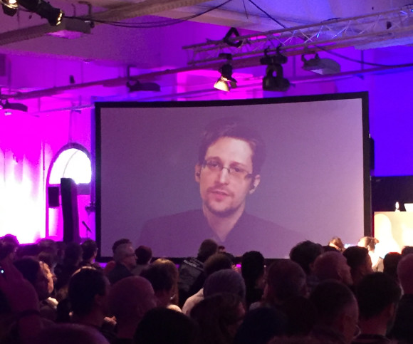 Edward Snowden auf der re:publica 