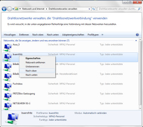 WLAN-Prioritäten definieren