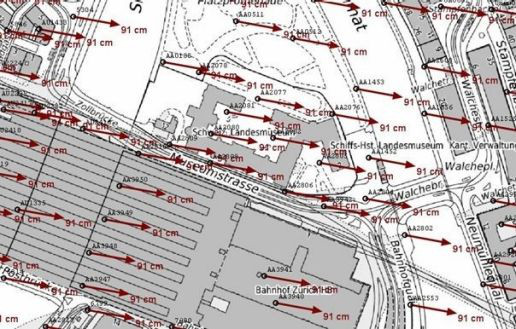 Stadt Zürich wächst um 211 Quadratmeter Stadt Zürich wächst um 211 Quadratmeter