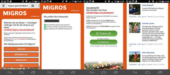 Vorsicht, Phishing: Migros verspricht angeblich Gutscheine 